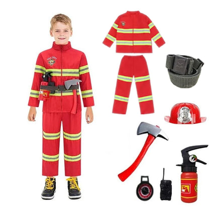 Costume Pompier Enfant Complet – Déguisement Sapeur-Pompier avec Accessoires - BLACKBEARD OUTDOOR INDUSTRIES