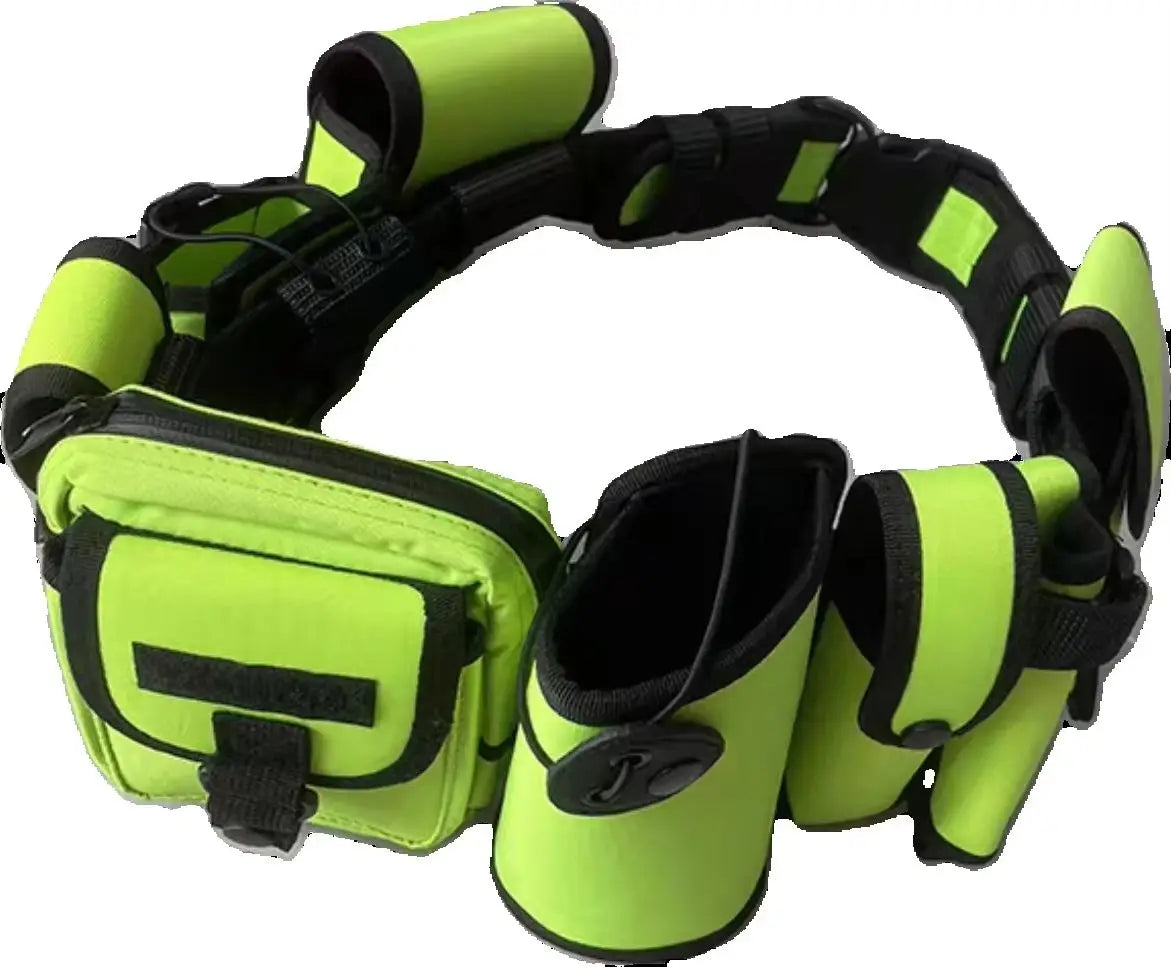 Ceinturon tactique fluo avec sacoche multifonction