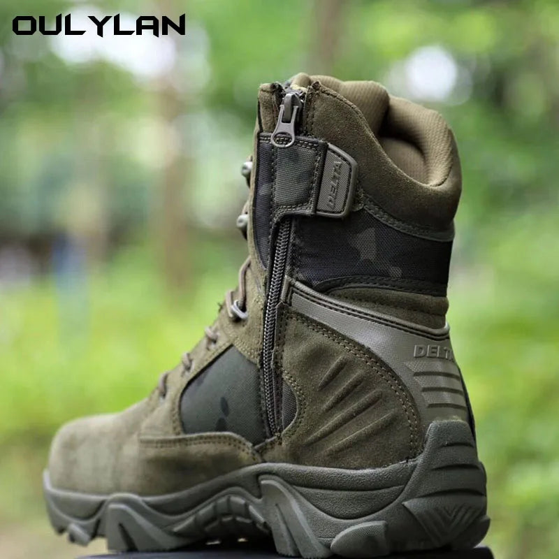 Bottes Tactiques Camouflage Homme – Chaussures de Randonnée Combat Outdoor Unisexe