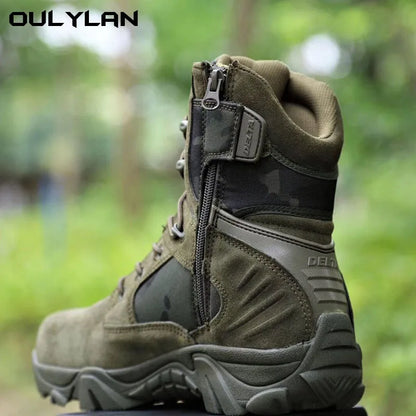 Bottes Tactiques Camouflage Homme – Chaussures de Randonnée Combat Outdoor Unisexe
