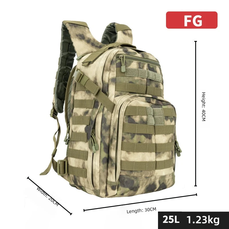 Sac à dos tactique 25 L BS208 en toile Oxford