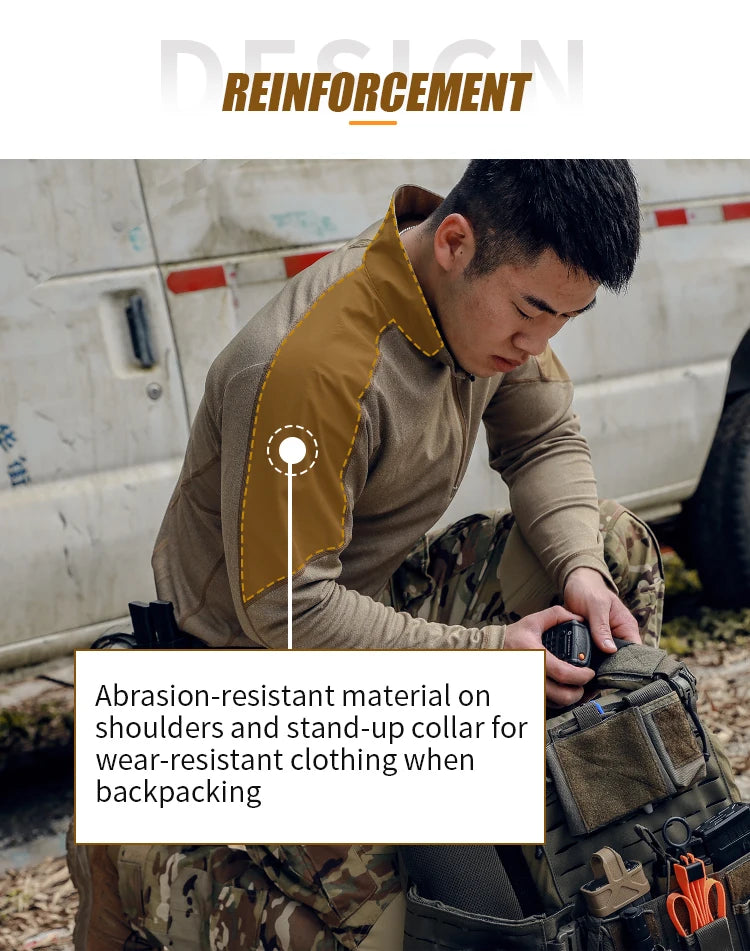 Emersongear BlueLabel Tactical Hunter Polo Manches Longues - BLACKBEARD OUTDOOR INDUSTRIES