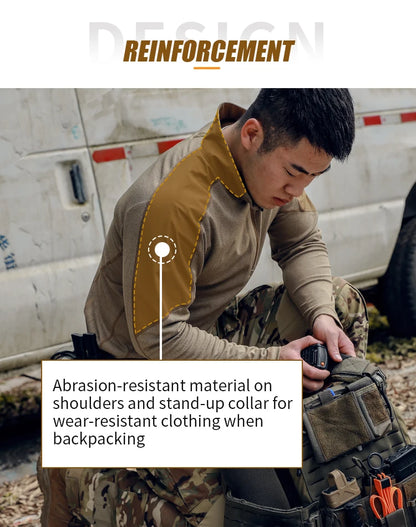 Emersongear BlueLabel Tactical Hunter Polo Manches Longues - BLACKBEARD OUTDOOR INDUSTRIES