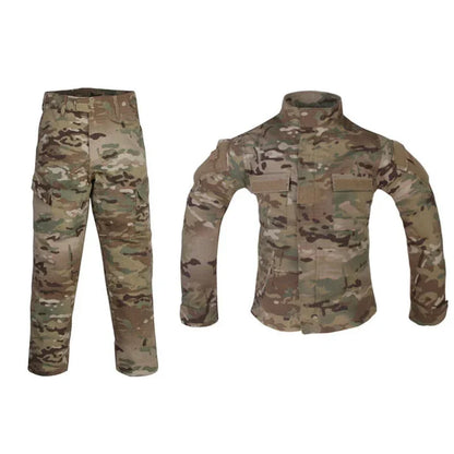 Tenue Tactique Militaire Enfant – Chemise + Pantalon Camouflage MC – Genouillères Amovibles – 6 à 14 Ans