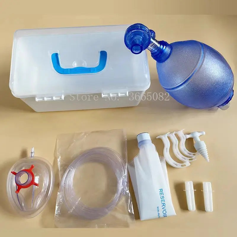 Kit de Réanimation Manuelle pour Enfant avec Masque Transparent et Sac PVC + Tuyau d'Oxygène et Sac de Réservoir - BLACKBEARD OUTDOOR INDUSTRIES