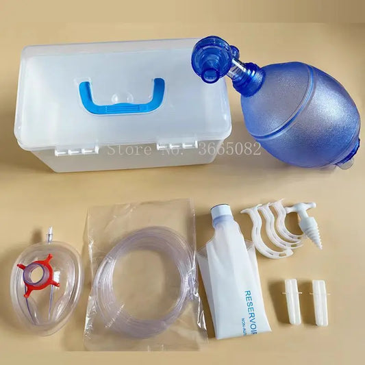 Kit de Réanimation Manuelle pour Enfant avec Masque Transparent et Sac PVC + Tuyau d'Oxygène et Sac de Réservoir - BLACKBEARD OUTDOOR INDUSTRIES