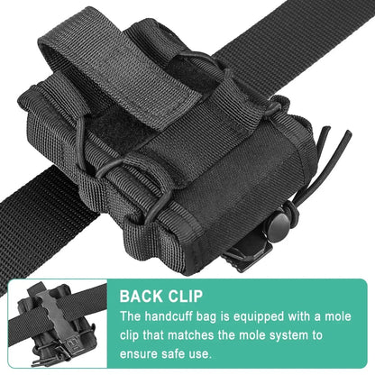 Holder Tactique pour Menottes - Poche MOLLE Universelle pour Menottes Standard avec Système de Libération Rapide BLACKBEARD OUTDOOR INDUSTRIES