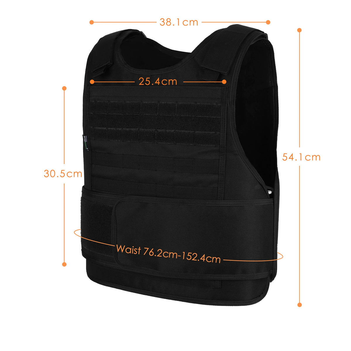 Gilet Porte-Plaques Tactique MOLLE - Airsoft, Chasse, Pêche