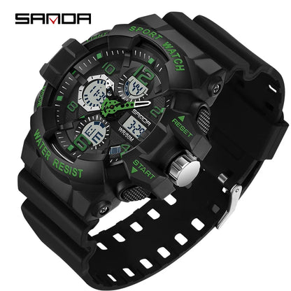 Montre militaire tactique SANDA 3168 analogique et numérique