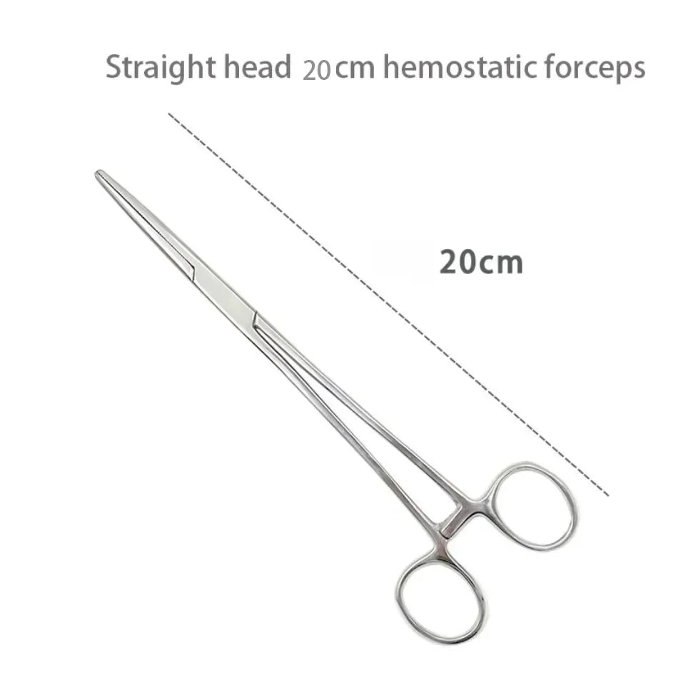 Pinces hémostatiques en acier inoxydable 1 pièce - Outil chirurgical, pinces de verrouillage courbées/droites pour pêche