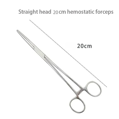 Pinces hémostatiques en acier inoxydable 1 pièce - Outil chirurgical, pinces de verrouillage courbées/droites pour pêche