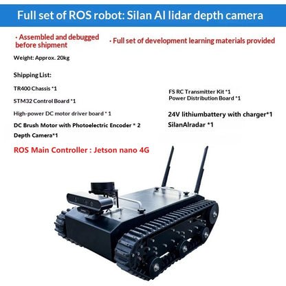 Robot Autonome SLAM — Navigation ROS, Raspberry Pi / Jetson Nano, Contrôle en Essaim — Police, Déminage, Sauvetage, R&D - BLACKBEARD OUTDOOR INDUSTRIES