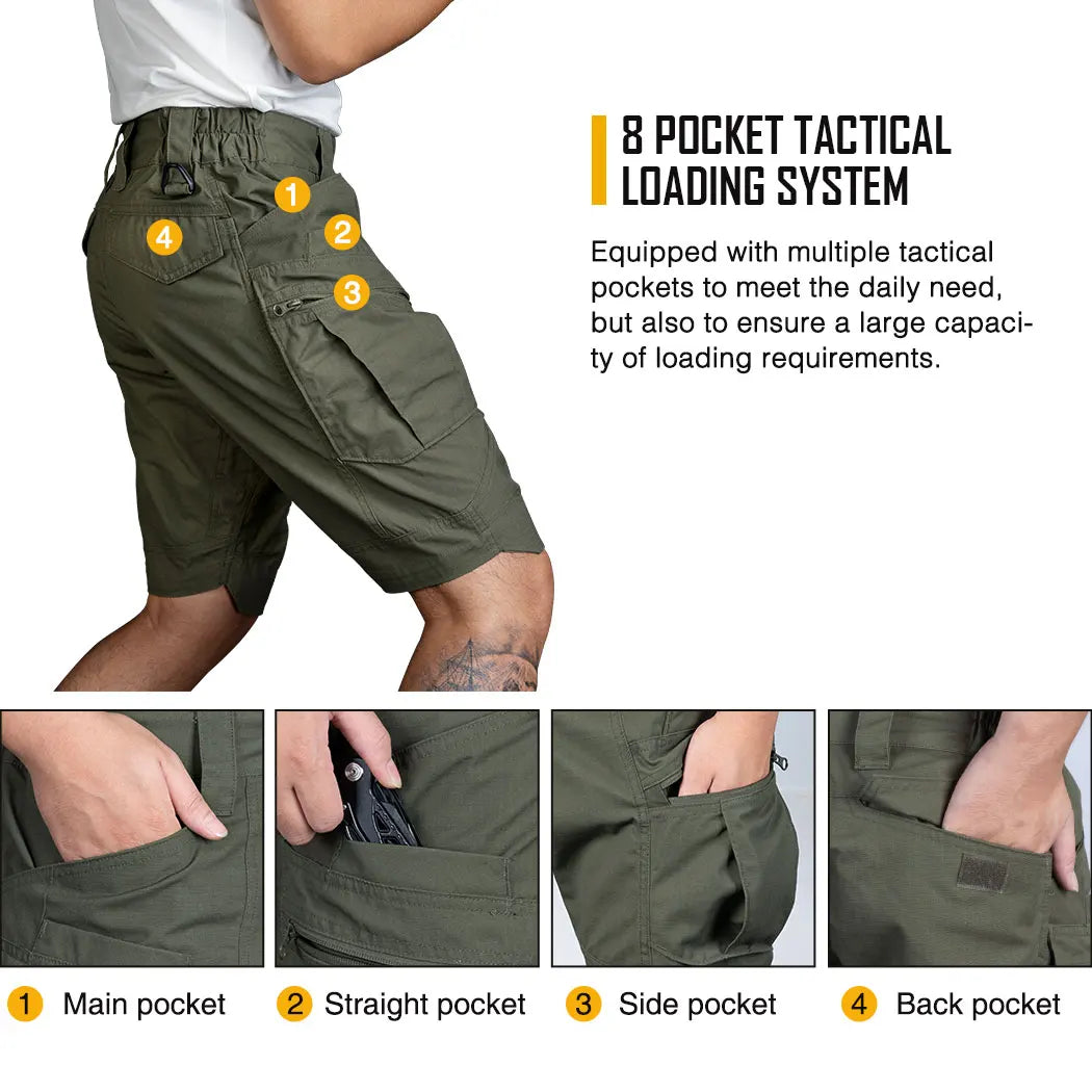 Short tactique IDOGEAR multi poches stretch léger outdoor - BLACKBEARD OUTDOOR INDUSTRIES
