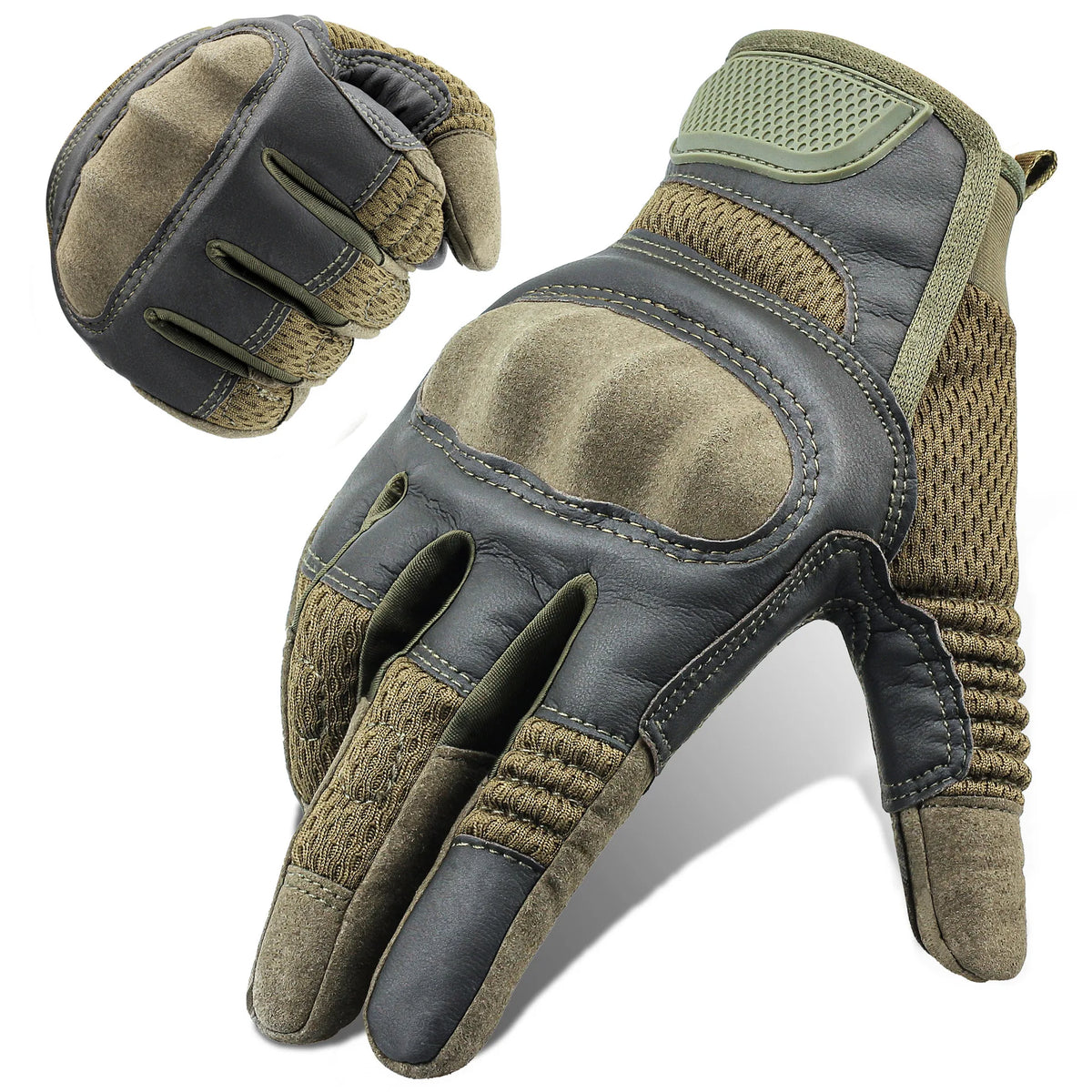 Gants tactiques outdoor unisexes en polyester – M à XL