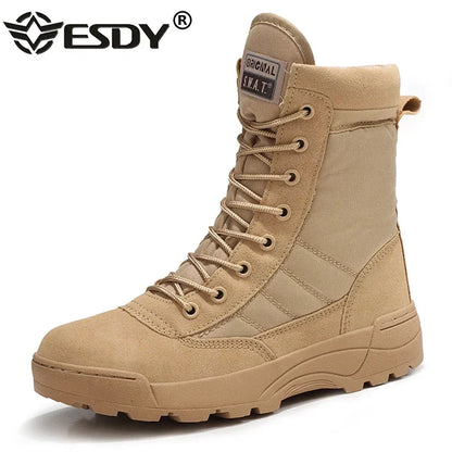 Bottes Tactiques Militaires Homme – Style Armée / Combat – Bottines de Sécurité Désert Résistantes - BLACKBEARD OUTDOOR INDUSTRIES