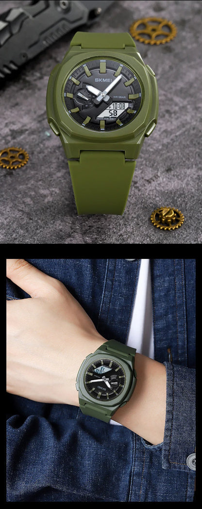 Montre de Sport SKMEI 2091 pour Homme – Montre Numérique Militaire Résistante à l'Eau avec Fonction Compte à Rebours et Date - BLACKBEARD OUTDOOR INDUSTRIES