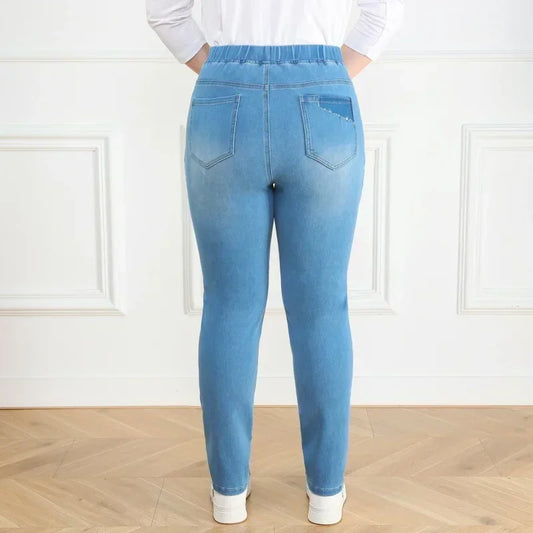 Jean Femme Grande Taille Taille Haute Slim – 2XL à 9XL jusqu'à 150 kg