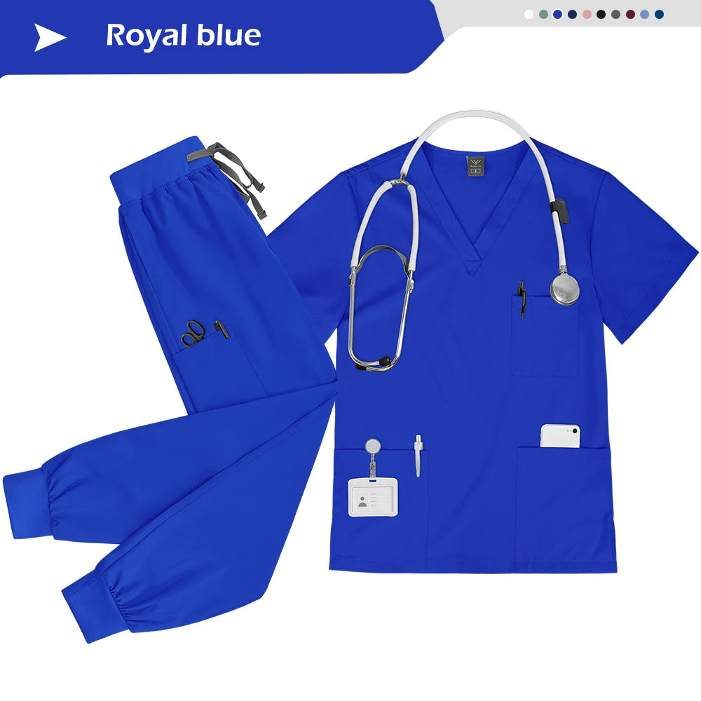 Ensemble Scrubs Infirmier Unisexe — Haut & Pantalon Jogger Médical - BLACKBEARD OUTDOOR INDUSTRIES