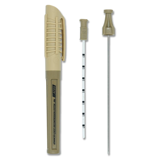 RHINO RESCUE Kit de Décompression à Aiguille 14ga | Cathéter pour Pneumothorax Tensionnel, EMS &amp; Trauma, IFAK - BLACKBEARD OUTDOOR INDUSTRIES