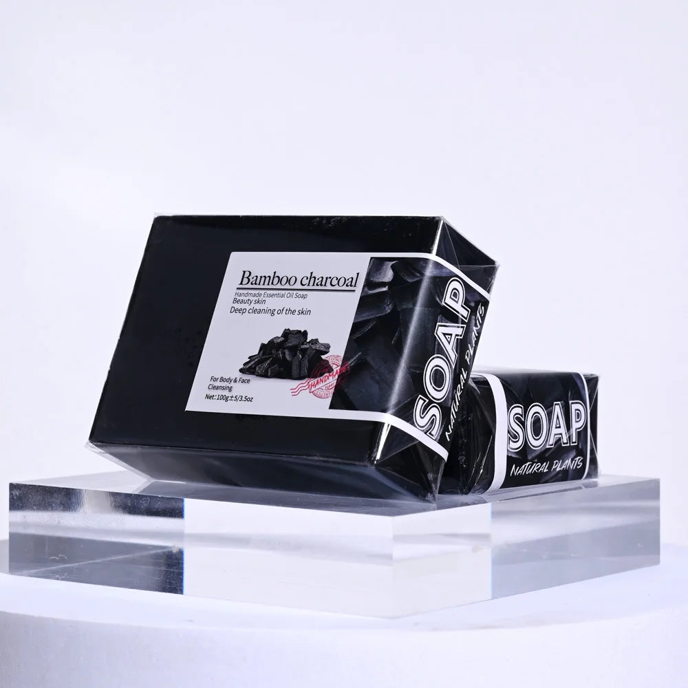 Savon au charbon de bambou 100 g pour la toilette