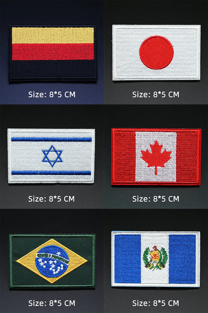 Patches Drapeaux Brodés Tactiques – international - BLACKBEARD OUTDOOR INDUSTRIES