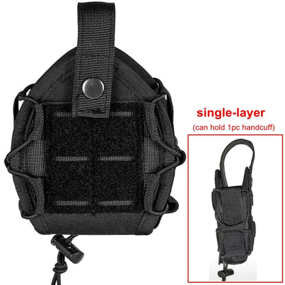 Porte-menottes ouvert MOLLE et ceinture en nylon renforcé
