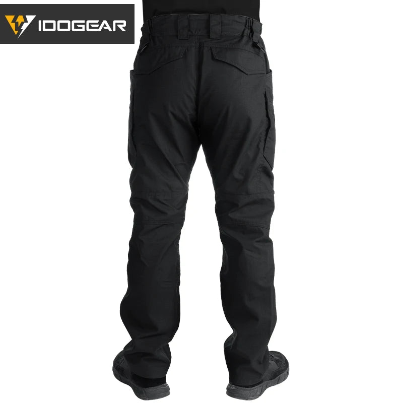 Pantalon tactique IDOGEAR LF stretch multi-poches cargo vue arriere