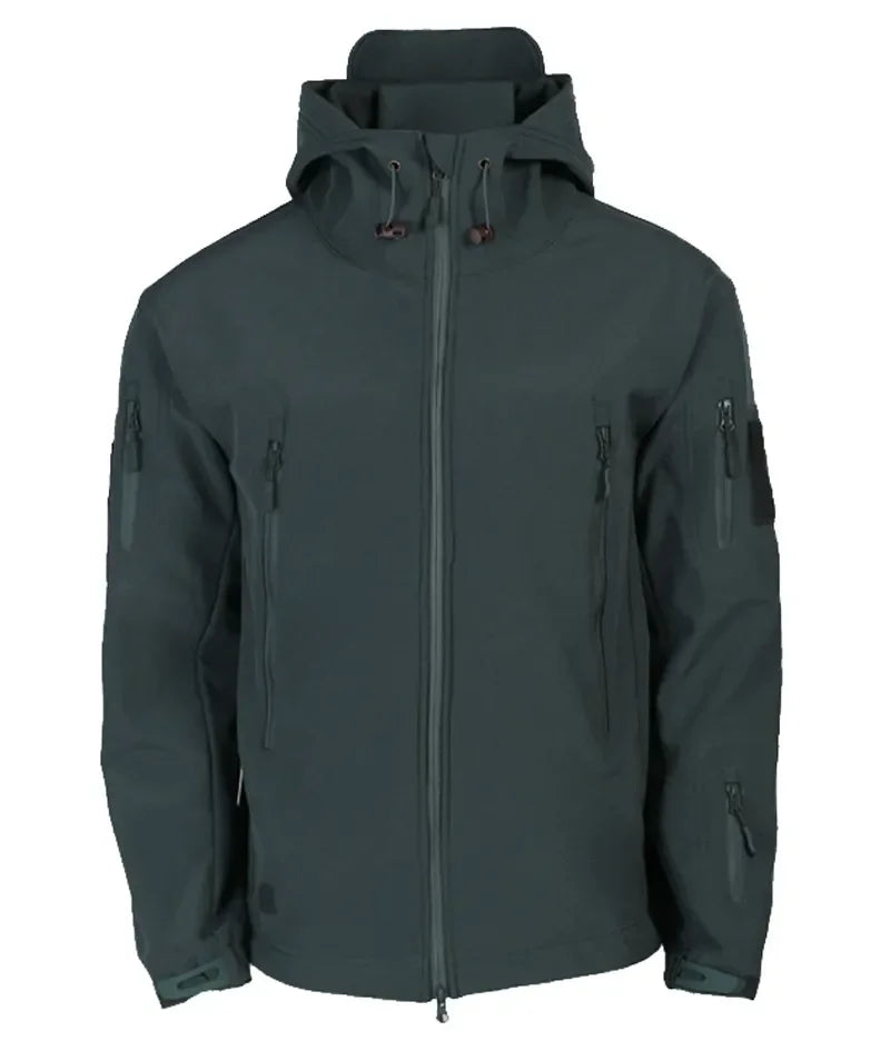 Veste Tactique Homme Softshell Techwear Coupe-Vent | Imperméable | Respirante | Polaire Intérieure | Capuche | 4 Saisons - BLACKBEARD OUTDOOR INDUSTRIES