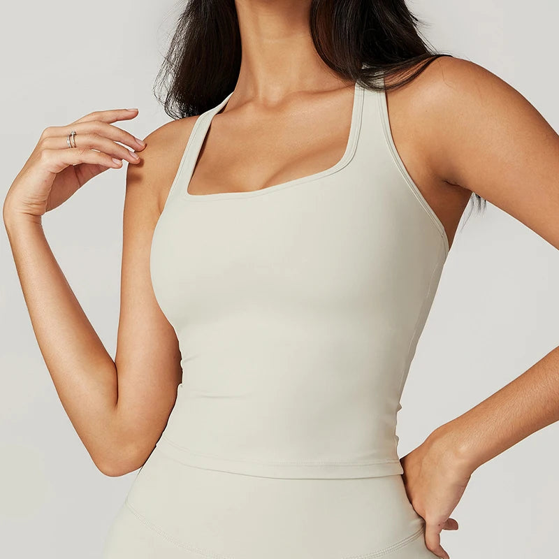 Débardeur Sport Femme Hearuisavy – Yoga Running Gym Séchage Rapide Maintien