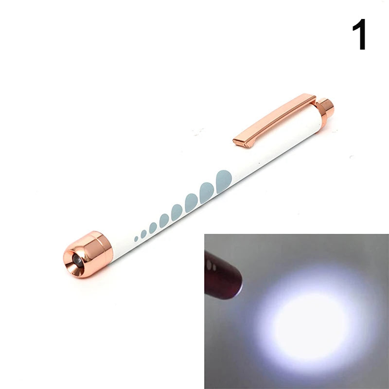 Stylo-Lampe Médical LED – Lampe de Poche Mini Infirmier & Médecin Lumière Blanche/Jaune