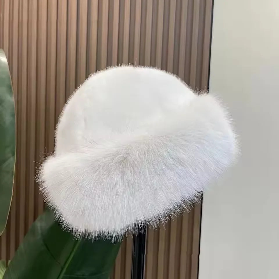 Bonnet d’hiver femme doux et chaud, style mongol