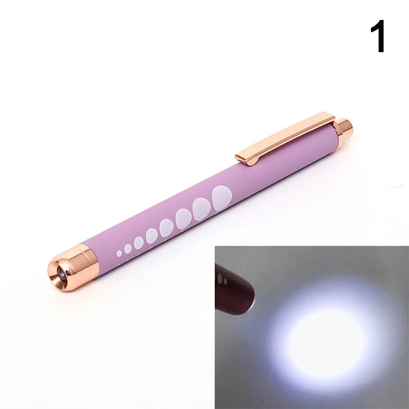 Stylo-Lampe Médical LED – Lampe de Poche Mini Infirmier & Médecin Lumière Blanche/Jaune