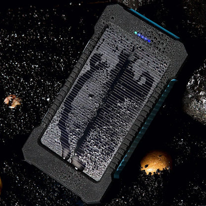 Power Bank Solaire 20 000mAh Étanche – Chargeur d'Urgence avec LED SOS & Boussole - BLACKBEARD OUTDOOR INDUSTRIES