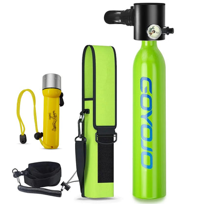 GOYOJO 0.5L Mini Cylindre Scuba – Kit Portable d'Oxygène pour Plongée, 5-10 Minutes d'Autonomie, Équipement de Respiration Sous-Marine 2025 - BLACKBEARD OUTDOOR INDUSTRIES
