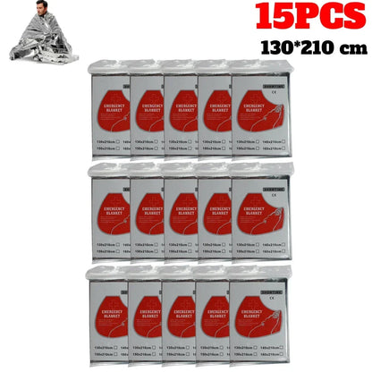 Couvertures de Survie et Premiers Secours Argentées – 1 à 20 pièces – Isolation et Sauvetage Outdoor Ma boutique