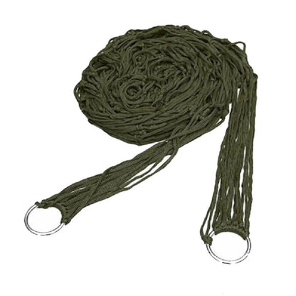 Hamac Filet en Nylon avec Cordes - Lit Suspendu Portable pour Camping et Jardin