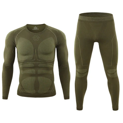 Ensemble Thermique Tactique Fleece Slim Fit – Haut + Pantalon | Randonnée, Chasse, Militaire, Automne Hiver