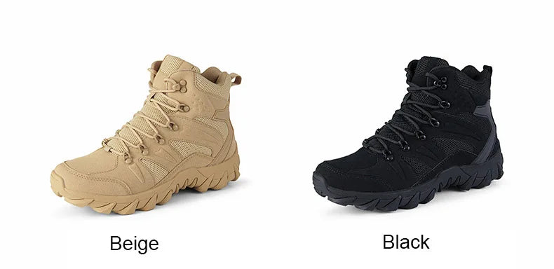 Bottes de Combat Tactiques Améliorées pour Homme - Chaussures de Randonnée Résistantes et Respirantes BLACKBEARD OUTDOOR INDUSTRIES