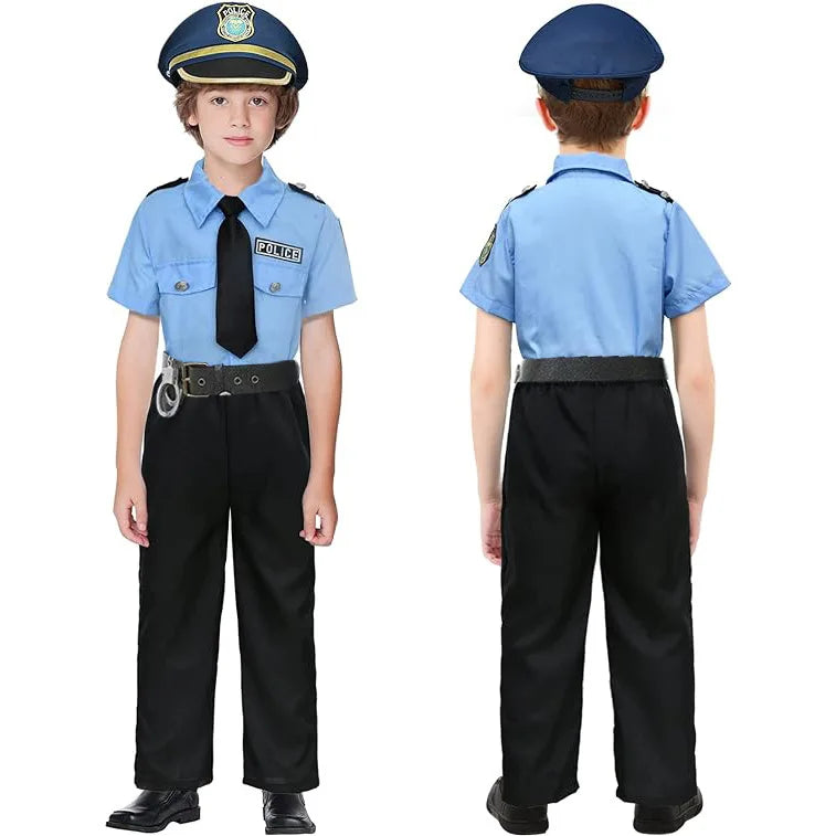 Costume Policier Enfant Garçon & Fille – Uniforme Police Jeu de Rôle Halloween - BLACKBEARD OUTDOOR INDUSTRIES