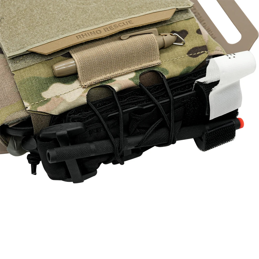 Poche IFAK Horizontale MOLLE – Déploiement Rapide Ambidextre, Plateau Amovible