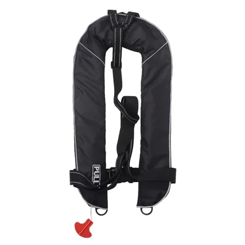Gilet de Sauvetage Gonflable 150N Noir – Automatique ou Manuel – Certifié SOLAS EN396 - BLACKBEARD OUTDOOR INDUSTRIES
