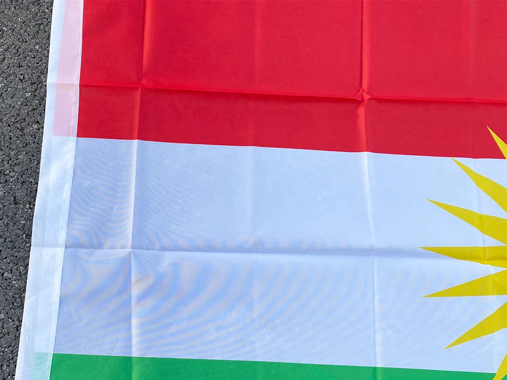 Drapeau Kurde - 90x150 cm (Kurdistan) BLACKBEARD OUTDOOR INDUSTRIES