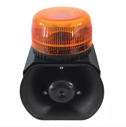 Feu de Signalisation LED Multifonction 8W avec Sirène de Police Française 40W et Amplificateur Klaxon, Base Magnétique, Étanche BLACKBEARD OUTDOOR INDUSTRIES