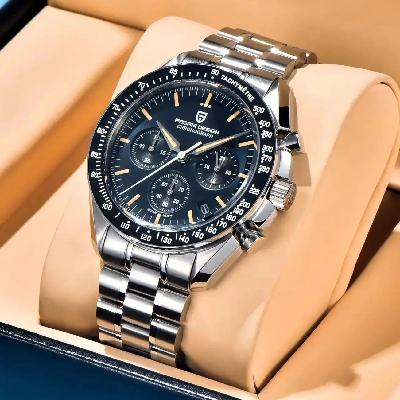 PAGANI DESIGN PD-1701 Moonwatch 2025 – Hommage à la CK2998 – Montre Homme Quartz Chronographe de Luxe - BLACKBEARD OUTDOOR INDUSTRIES