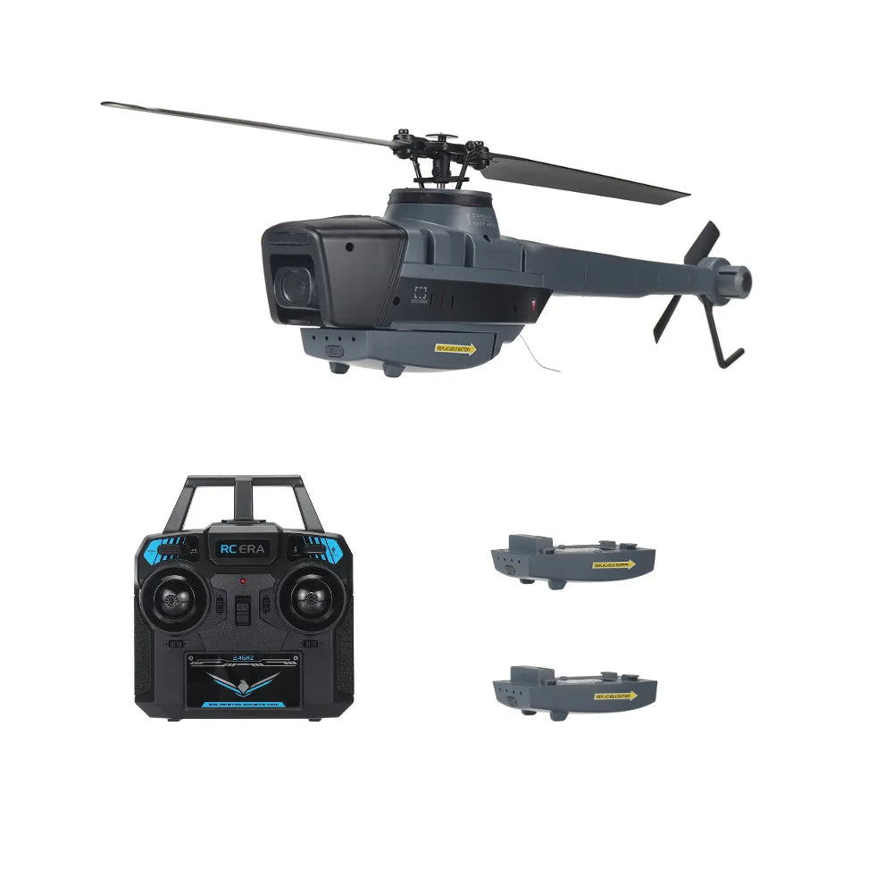 Eachine C128 – Hélicoptère RC 1080P FPV | Gyroscope 6 Axes | Positionnement Optique - BLACKBEARD OUTDOOR INDUSTRIES