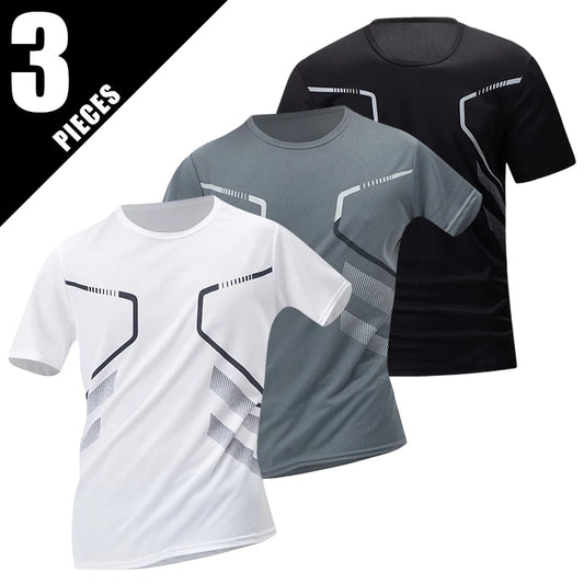T-shirt Homme Imprimé Séchage Rapide | Respirant Manches Courtes | Coupe Ample Grande Taille | Lot de 1, 3 ou 4 - BLACKBEARD OUTDOOR INDUSTRIES