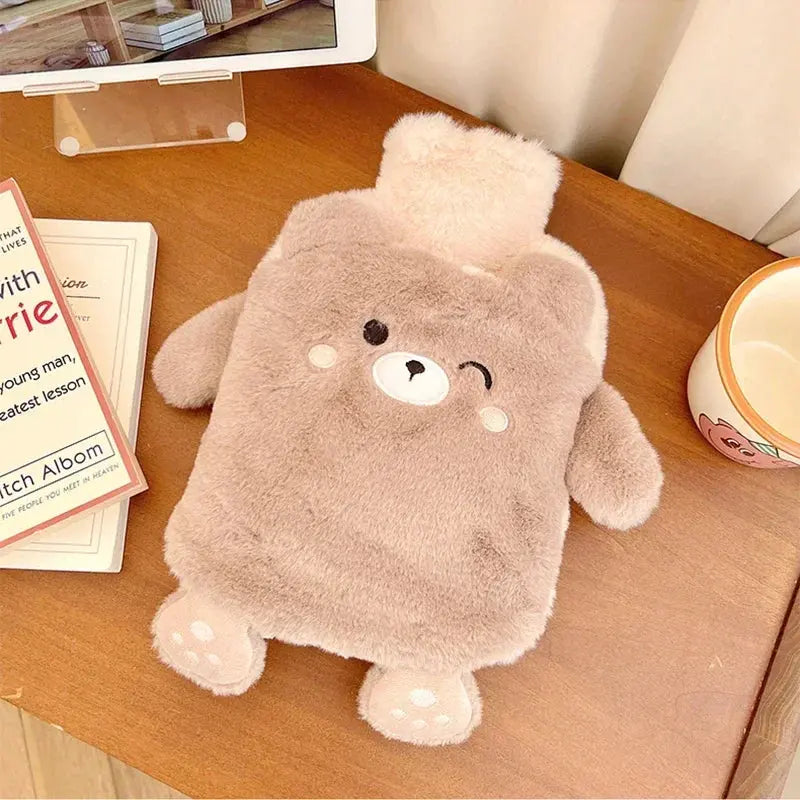 Bouillotte Kawaii Isolante en Caoutchouc avec Housse en Peluche Ma boutique