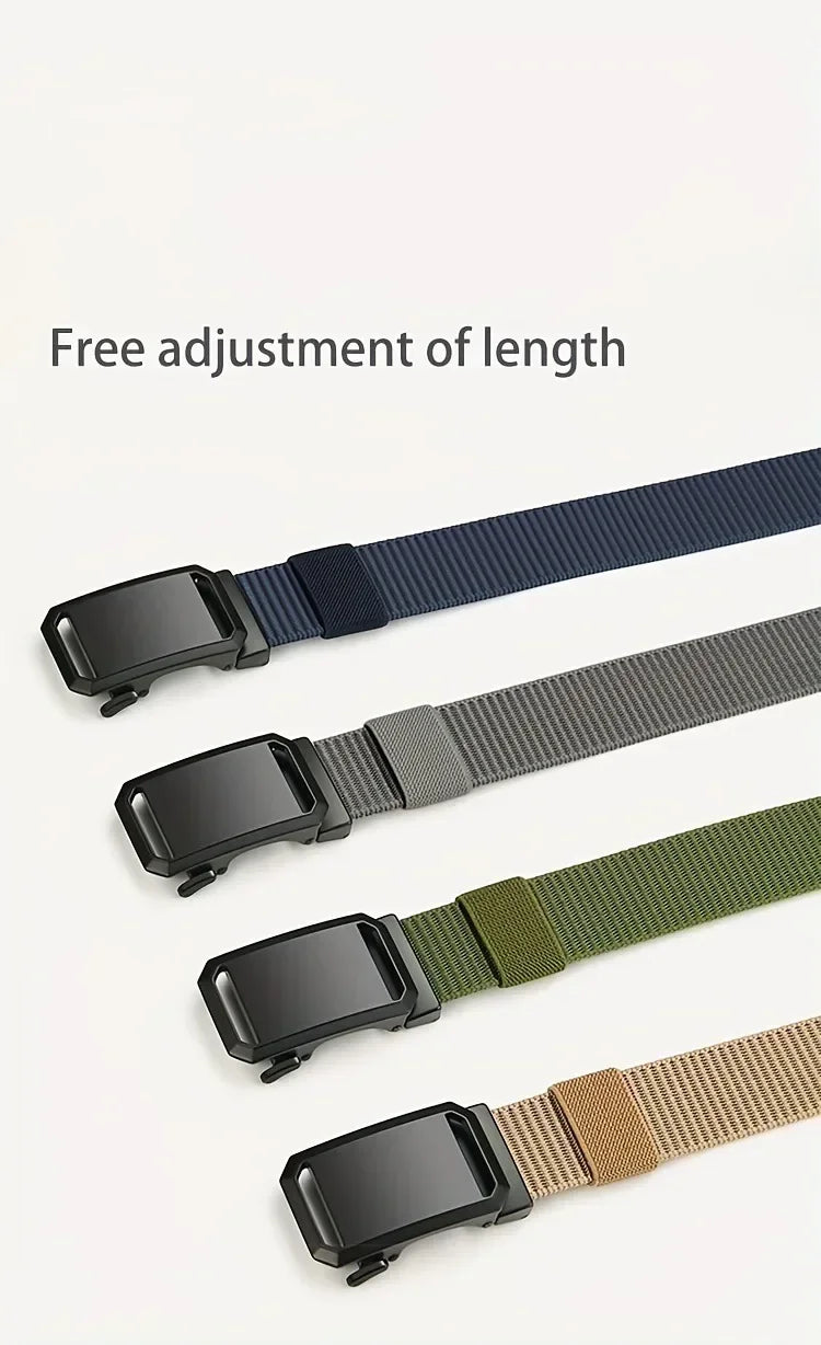 Ceinture Automatique à Boucle – Ceinture en Toile Tactique, Casual et Outdoor pour Homme, Idéale pour le Travail, l’Entraînement Militaire et les Activités de Plein Air - BLACKBEARD OUTDOOR INDUSTRIES