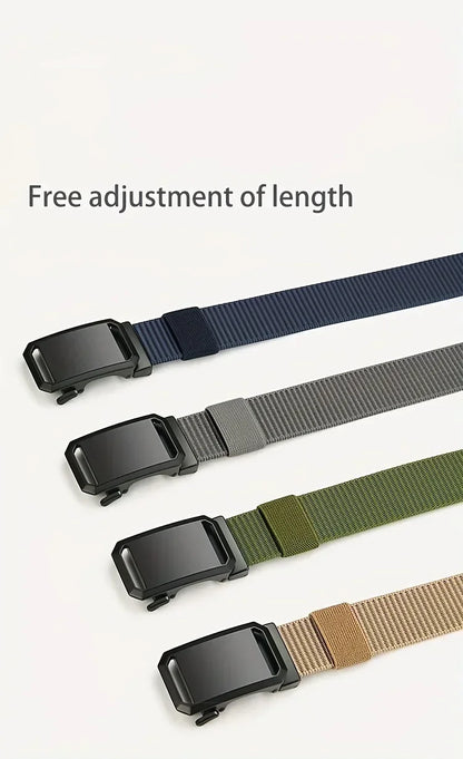 Ceinture Automatique à Boucle – Ceinture en Toile Tactique, Casual et Outdoor pour Homme, Idéale pour le Travail, l’Entraînement Militaire et les Activités de Plein Air - BLACKBEARD OUTDOOR INDUSTRIES