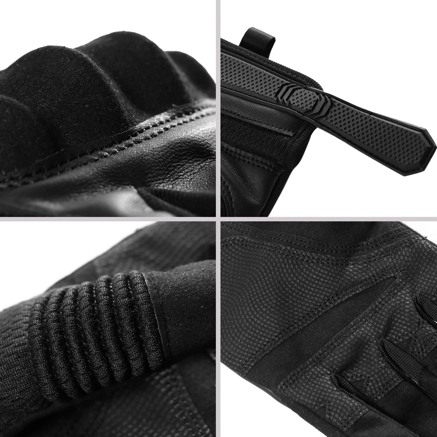 Gants Tactiques Plein Doigt MVPTOO – Cuir PU Tactile Anti-Dérapant Airsoft Combat
